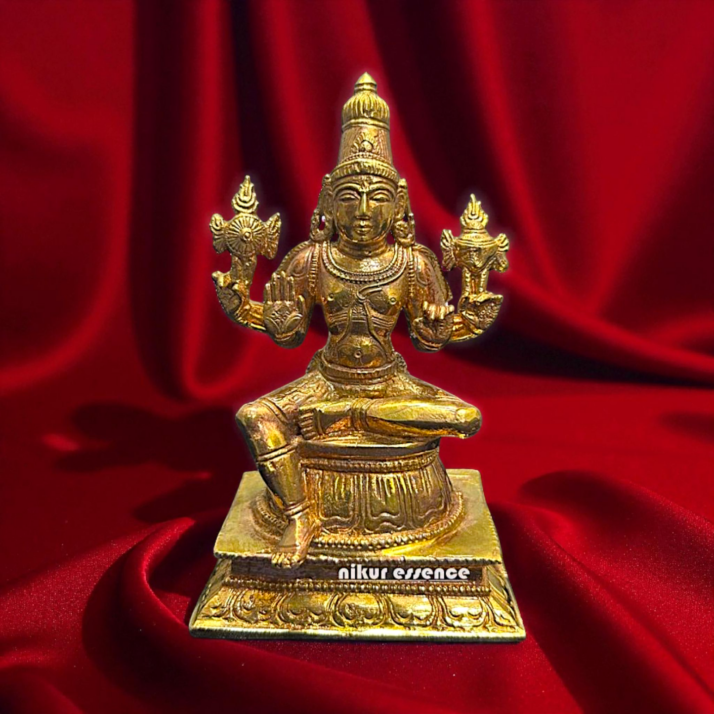 Vaikuntha Narayana Swamy Idol in Pure Panchaloha | Handcrafted by Nikur Essence Nikuressence