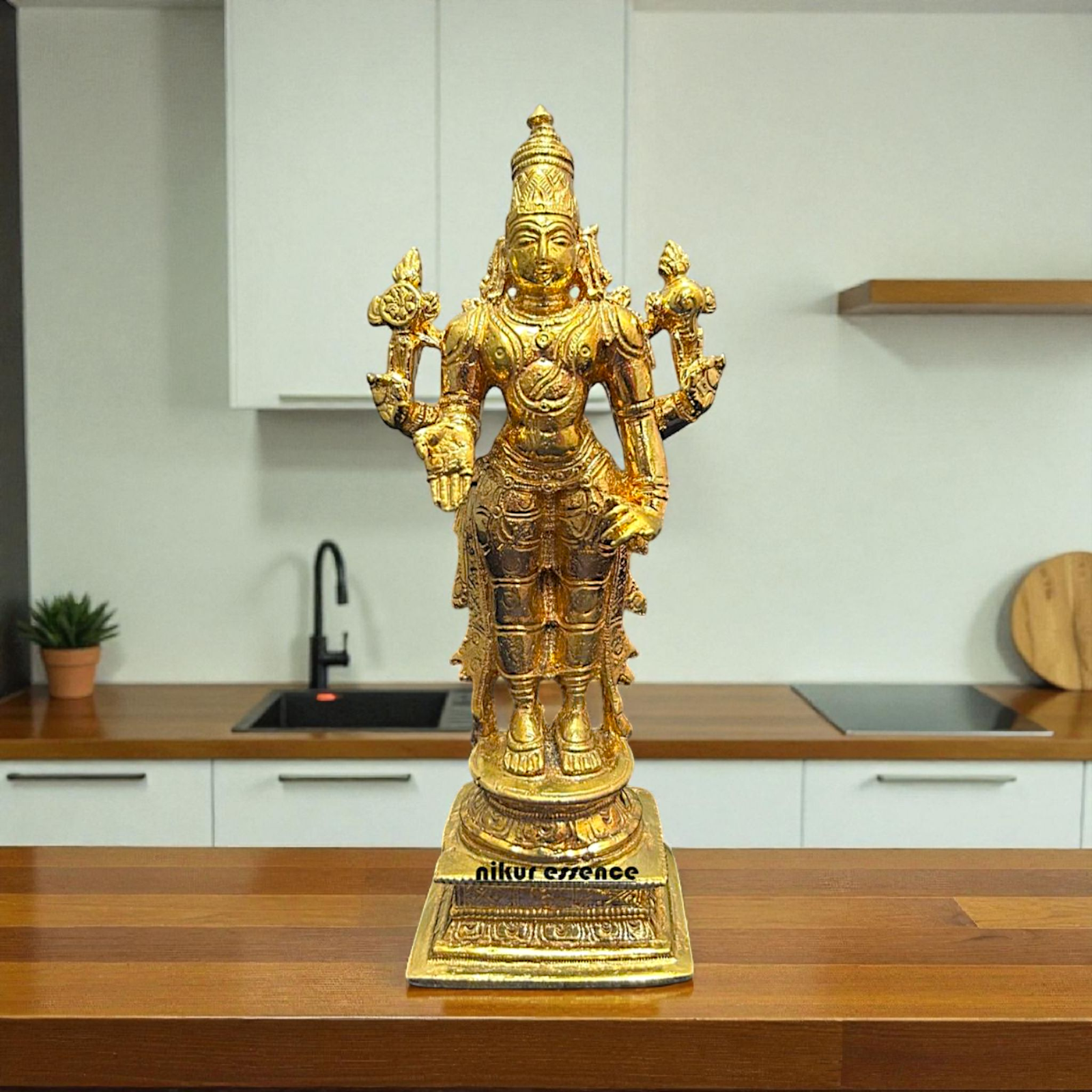 Subramanya Swamy Panchaloha Idol | Dual Deity Spiritual Sculpture | Handcrafted by Nikur Essence Nikuressence