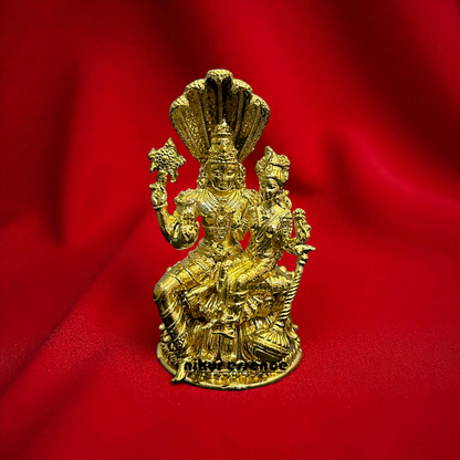 Lakshmi Narayan Swamy Seated on Sheshnag Panchaloha Idol – Nikur Essence Nikuressence