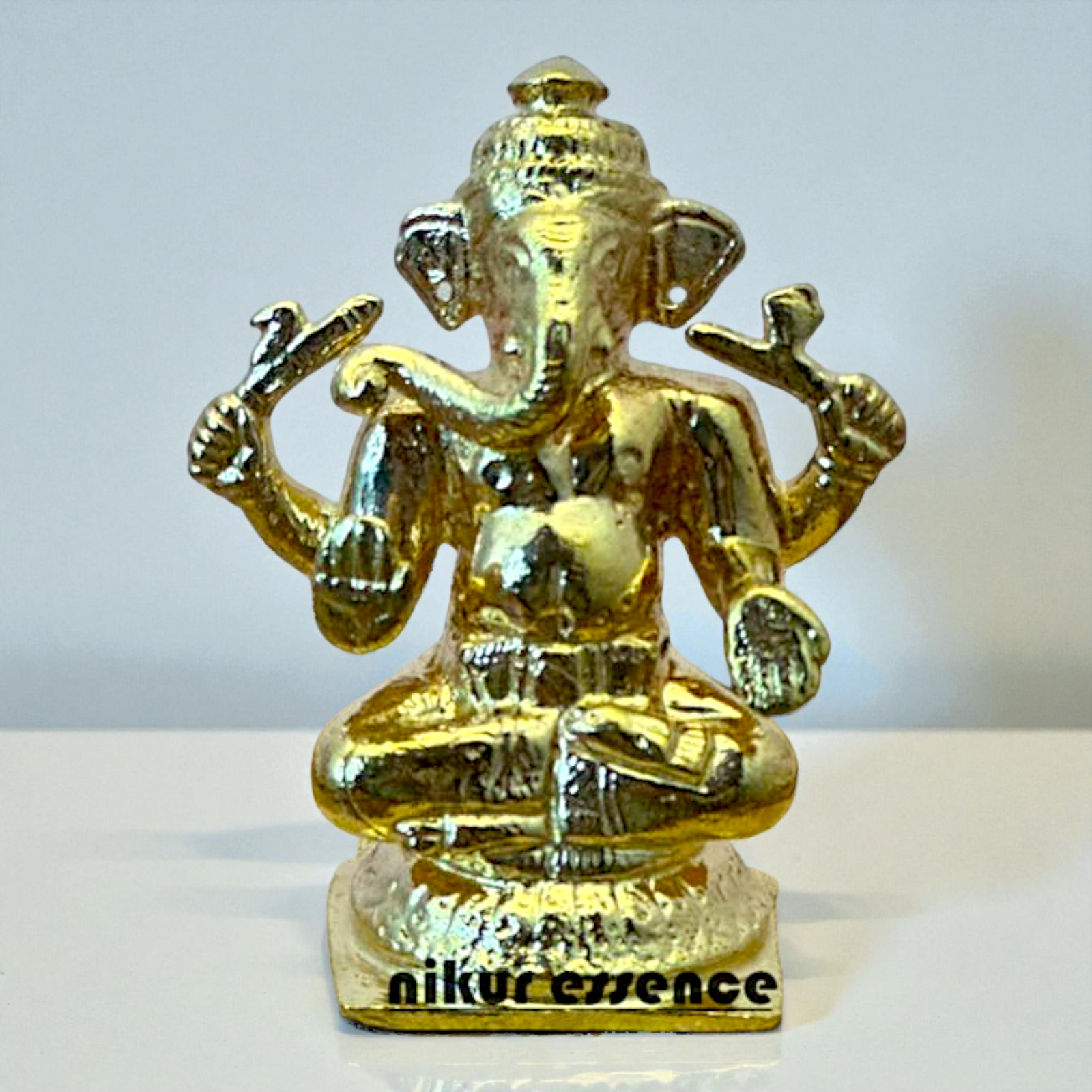 Maharashtra Ganesha Panchaloha Idol Traditional Ganpati Murti – Pure Five-Metal Handmade Statue by Nikur Essence Nikuressence
