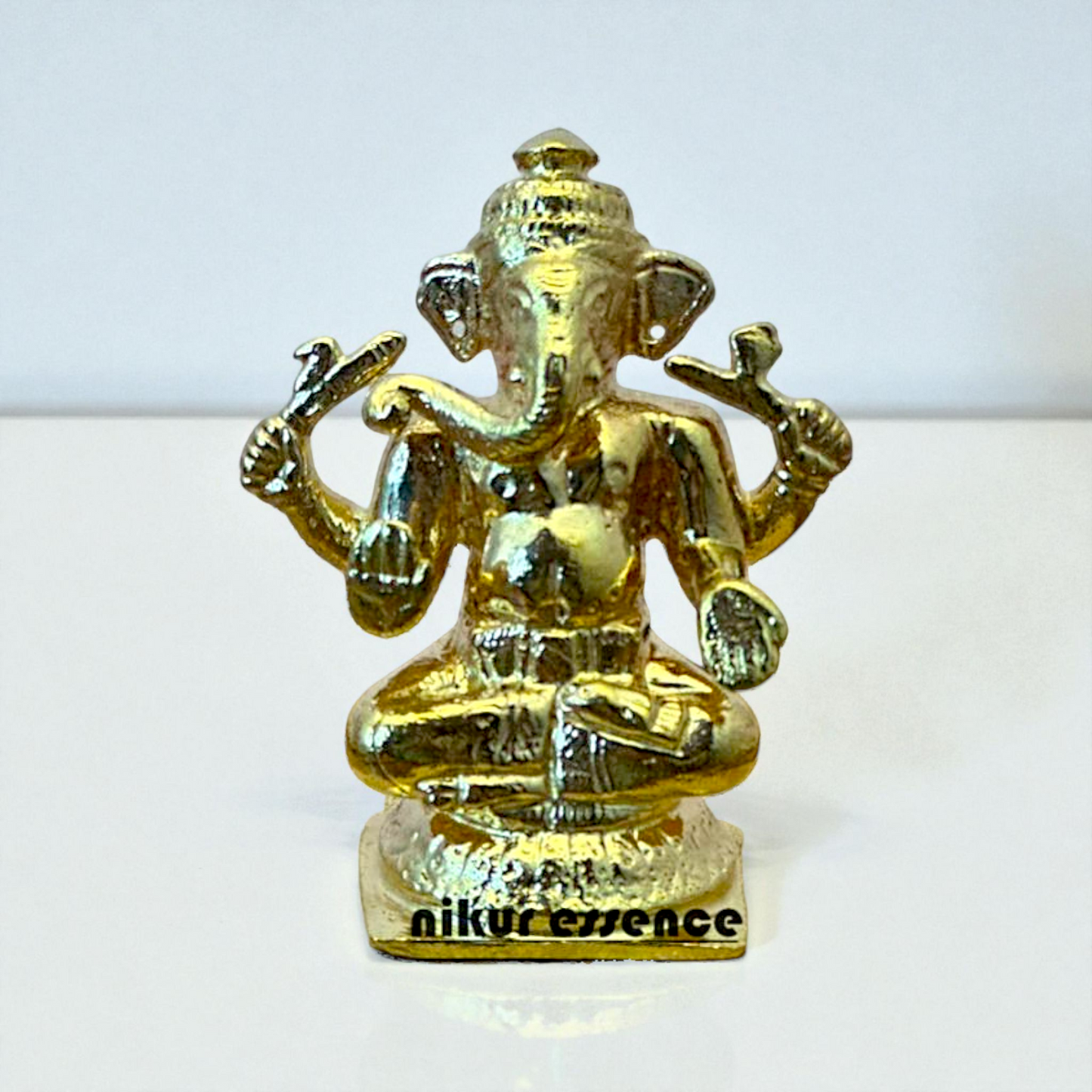 Maharashtra Ganesha Panchaloha Idol Traditional Ganpati Murti – Pure Five-Metal Handmade Statue by Nikur Essence Nikuressence