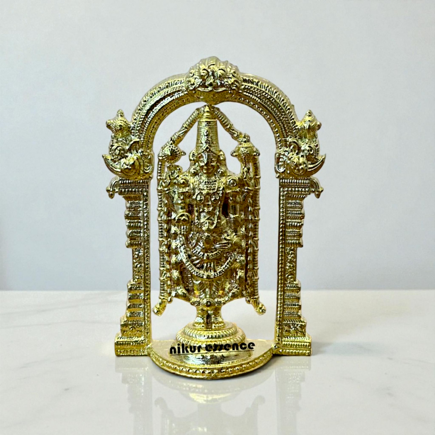Tirupati Balaji Idol in Authentic Panchaloha by Nikur Essence – Handcrafted Divine Lord Venkateswara Sculpture Nikuressence