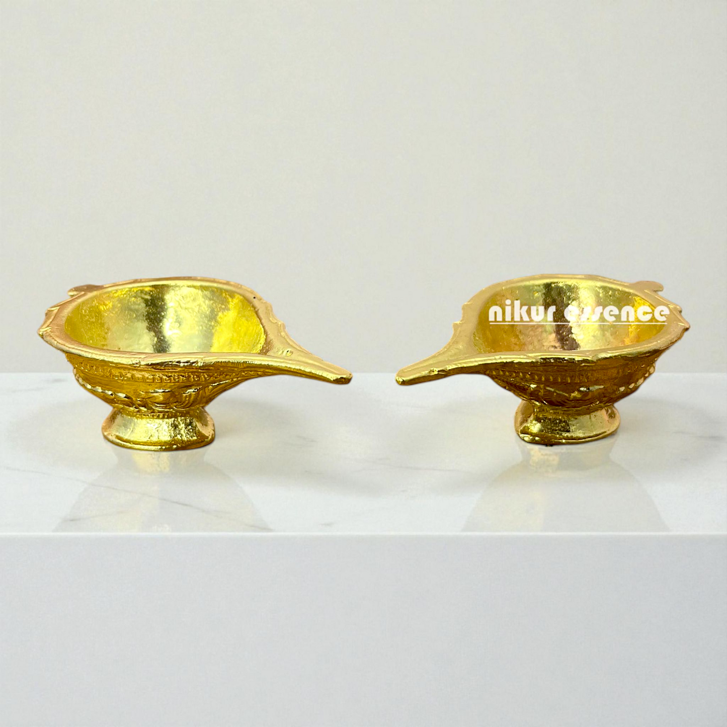 Nikur Essence – Handcrafted Traditional Indian pair Diya Deepam for Pooja Nikuressence