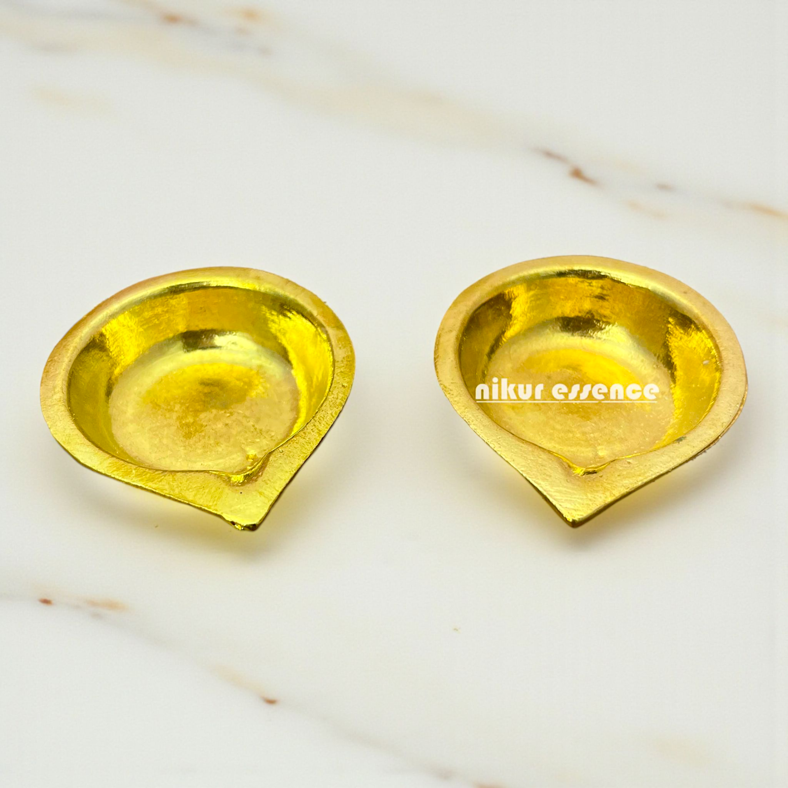 Traditional Pair of Panchaloha Deepa Oil Lamps – Handcrafted Antique Finish Diya Set for Puja & Decor – Sacred Ritual Lamps by Nikur Essence Nikuressence