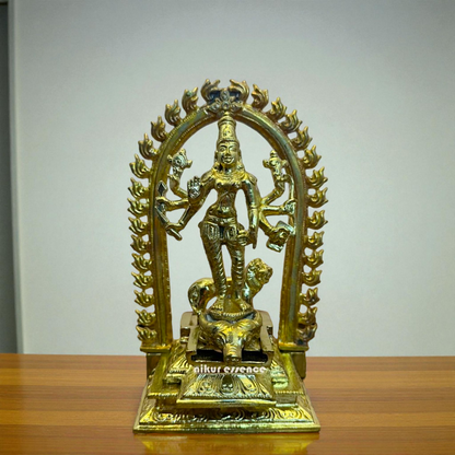 Divine Goddess Durga Devi Mata Idol in Authentic Panchaloha – Handcrafted by Nikur Essence Nikuressence