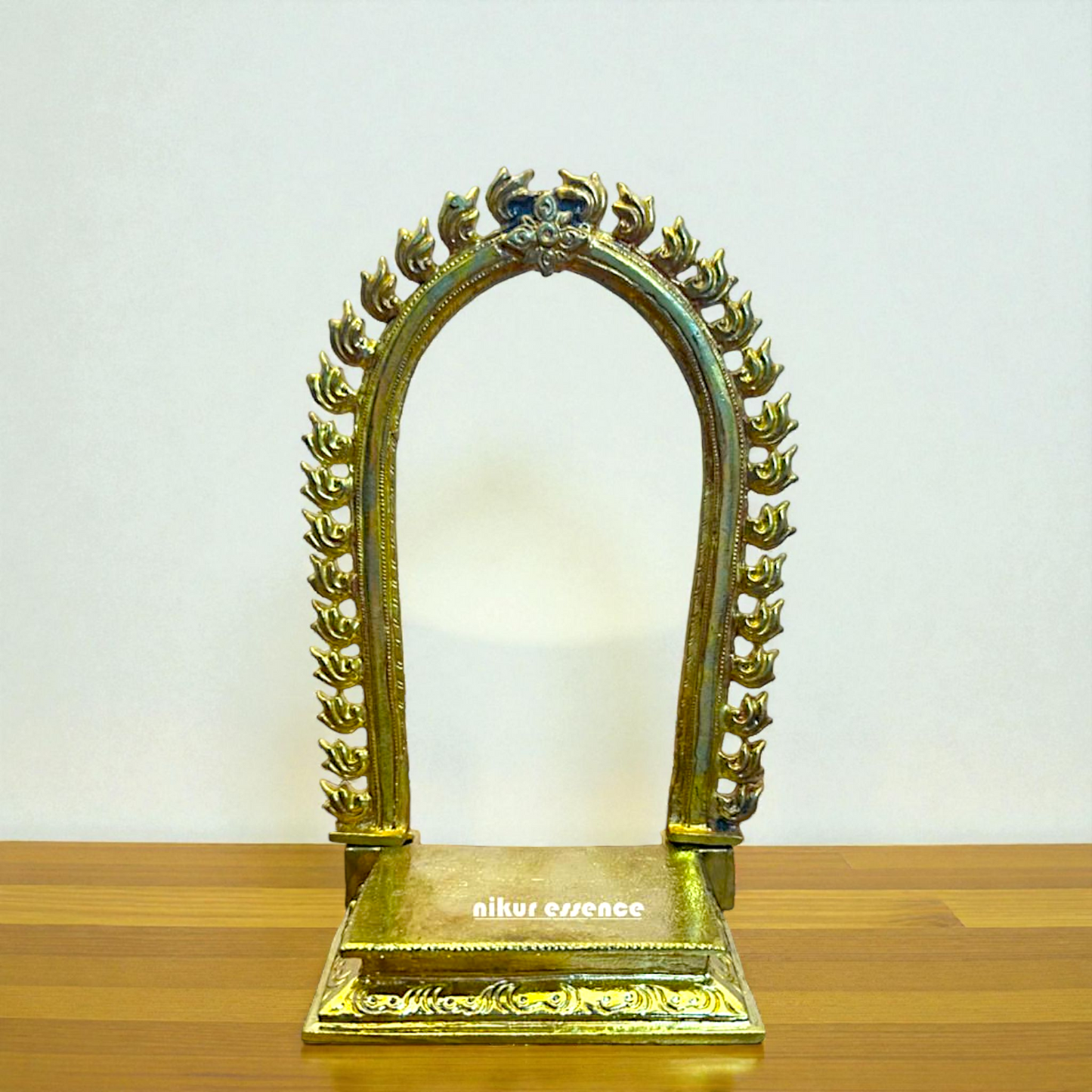 Exquisite Panchaloha Singhasan Prabhavali for Deity | Handcrafted Divine Throne for Pooja Room | Traditional Hindu Temple Decor by Nikur Essence Nikuressence