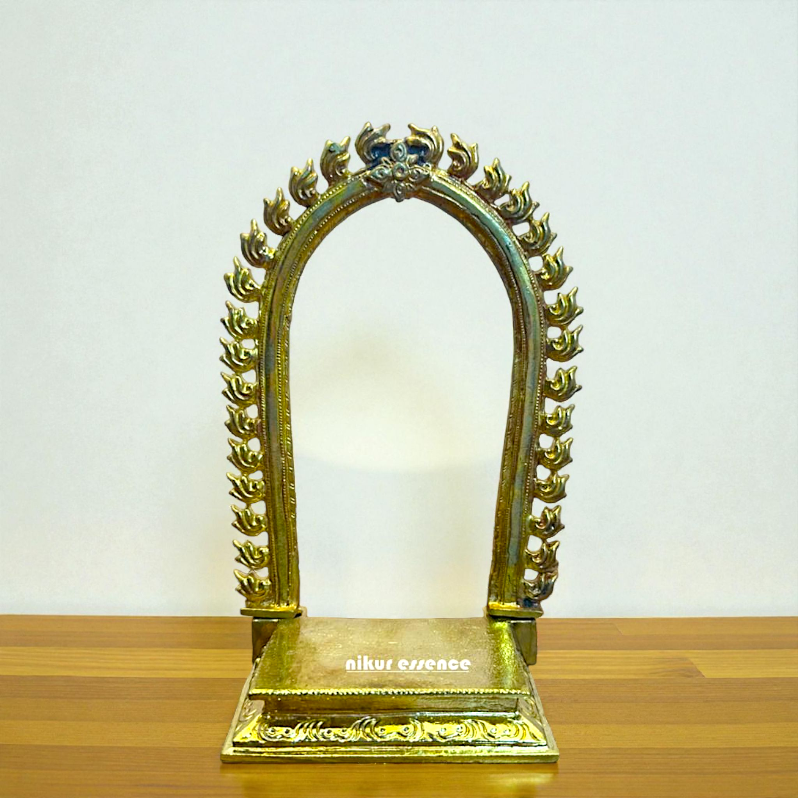 Exquisite Panchaloha Singhasan Prabhavali for Deity | Handcrafted Divine Throne for Pooja Room | Traditional Hindu Temple Decor by Nikur Essence Nikuressence