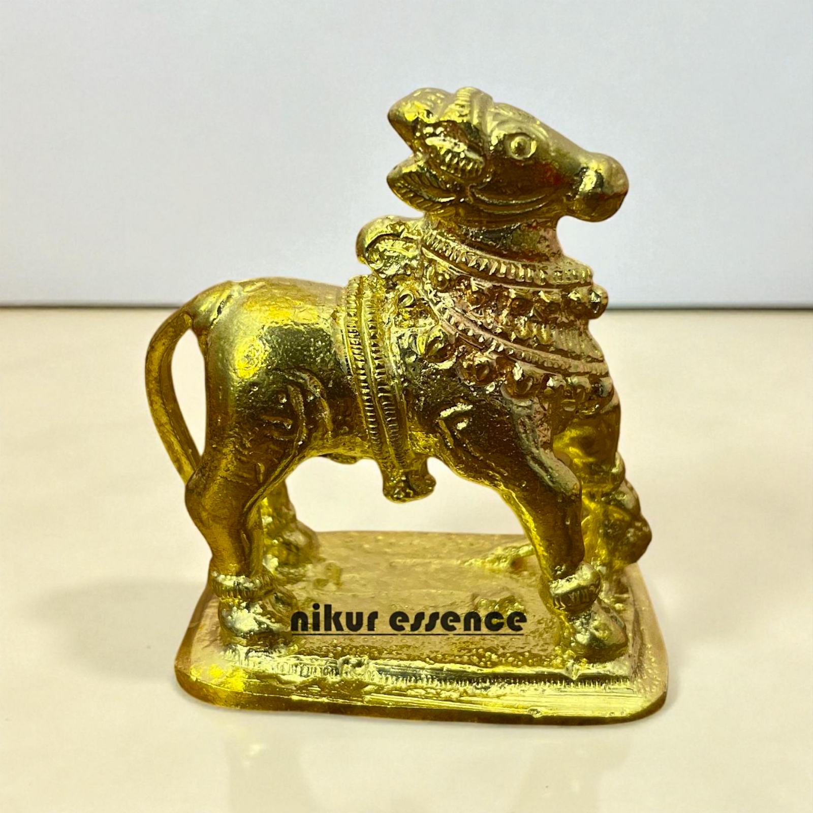 Sacred Nandi Idol in Panchaloha | Handcrafted Vahana of Lord Shiva by Nikur Essence Nikuressence