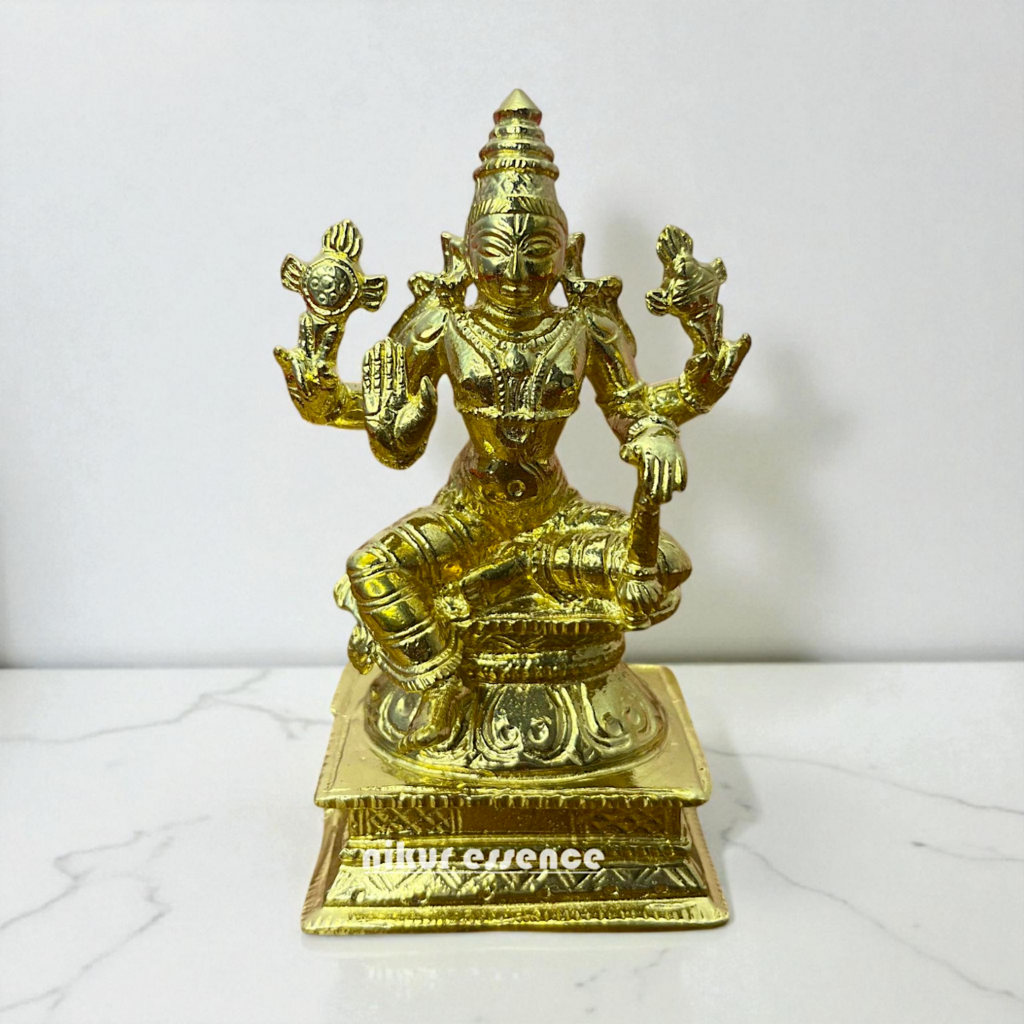 Divine Vishnu Panchaloha Idol by Nikur Essence – Sacred Handcrafted Hindu God Statue for Temple, Spiritual Decor Nikuressence
