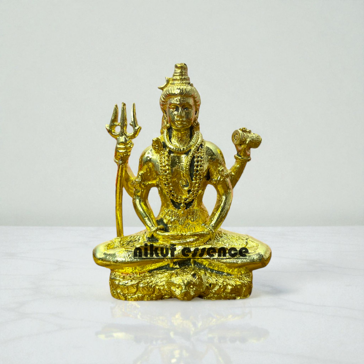 Nikur Essence Lord Shiva Idol in Panchaloha – Handcrafted Antique Finish Divine Sculpture for Home, Temple, Meditation & Vastu Nikuressence