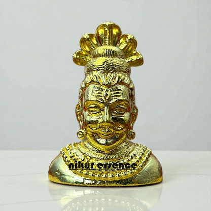 Nikur Essence Panchaloha Mangeshwar Shiva Idol – Handmade Sacred Lord Shiva Statue for Temple, Pooja Room, Spiritual Decor & Gifting Nikuressence