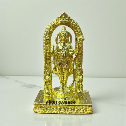 Nikur Essence Panchaloha Ram Lalla Idol – Handmade Divine Baby Ram Statue for Pooja, Temple, Spiritual Decor Nikuressence
