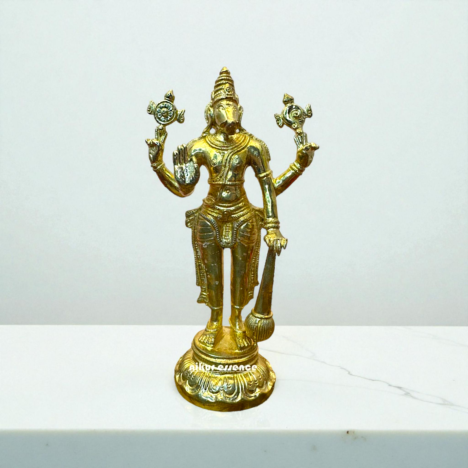 Nikur Essence Panchaloha Varaha Swamy Idol – Divine Vishnu Avatar Sculpture for Home Temple, Vastu Harmony, Spiritual Decor Nikuressence