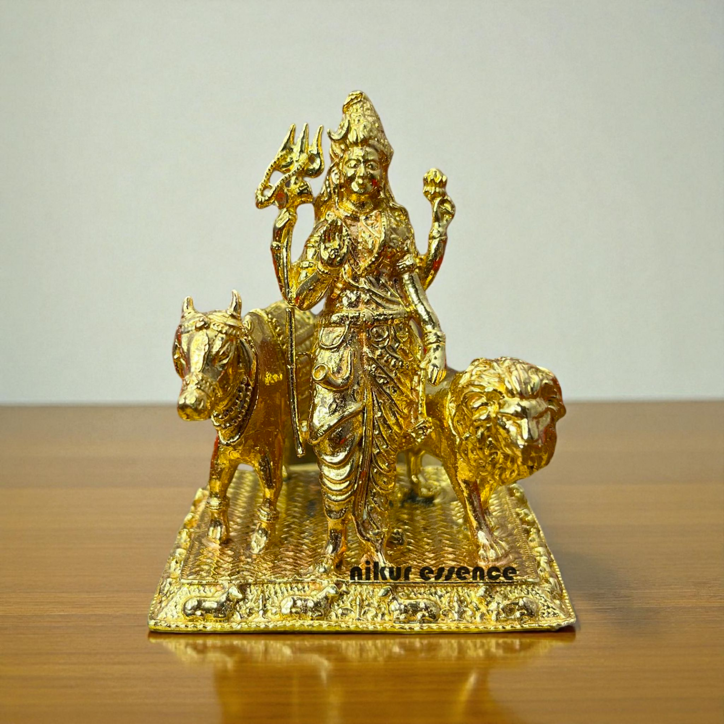 Nikur Essence Panchaloha Ardhanarishvara Idol – Handcrafted Shiva Parvati Divine Fusion Statue for Home Temple, Vastu Decor Nikuressence