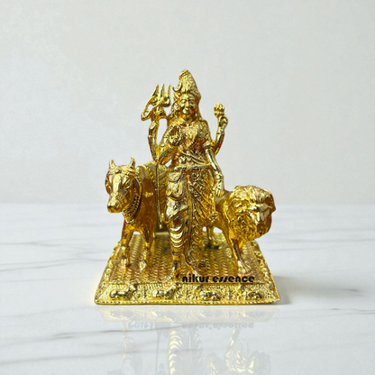 Nikur Essence Panchaloha Ardhanarishvara Idol – Handcrafted Shiva Parvati Divine Fusion Statue for Home Temple, Vastu Decor Nikuressence
