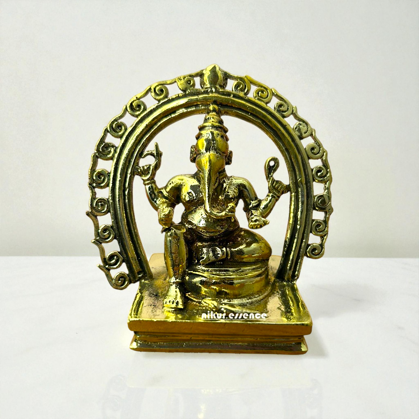 Nikur Essence Panchaloha Ganesha Idol – Handcrafted Five-Metal Ganpati Statue for Home Temple, Vastu Pooja Nikuressence