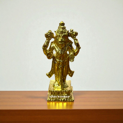 Nikur Essence Panchaloha Narasimha Vishnu Idol – Handcrafted Five-Metal Fierce Avatar of Vishnu for Home Temple, Pooja Decor, Vastu Protection Nikuressence