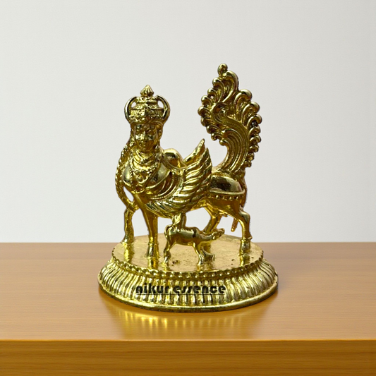 Divine Kamadhenu Panchaloha Idol by Nikur Essence – Sacred Cow with Calf Statue for Home, Temple Decor, Vastu Remedy Nikuressence