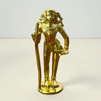 Sacred Dandapani Murugan Panchaloha Idol by Nikur Essence – Traditional South Indian Brass God Statue for Puja Room, Temple Decor Nikuressence