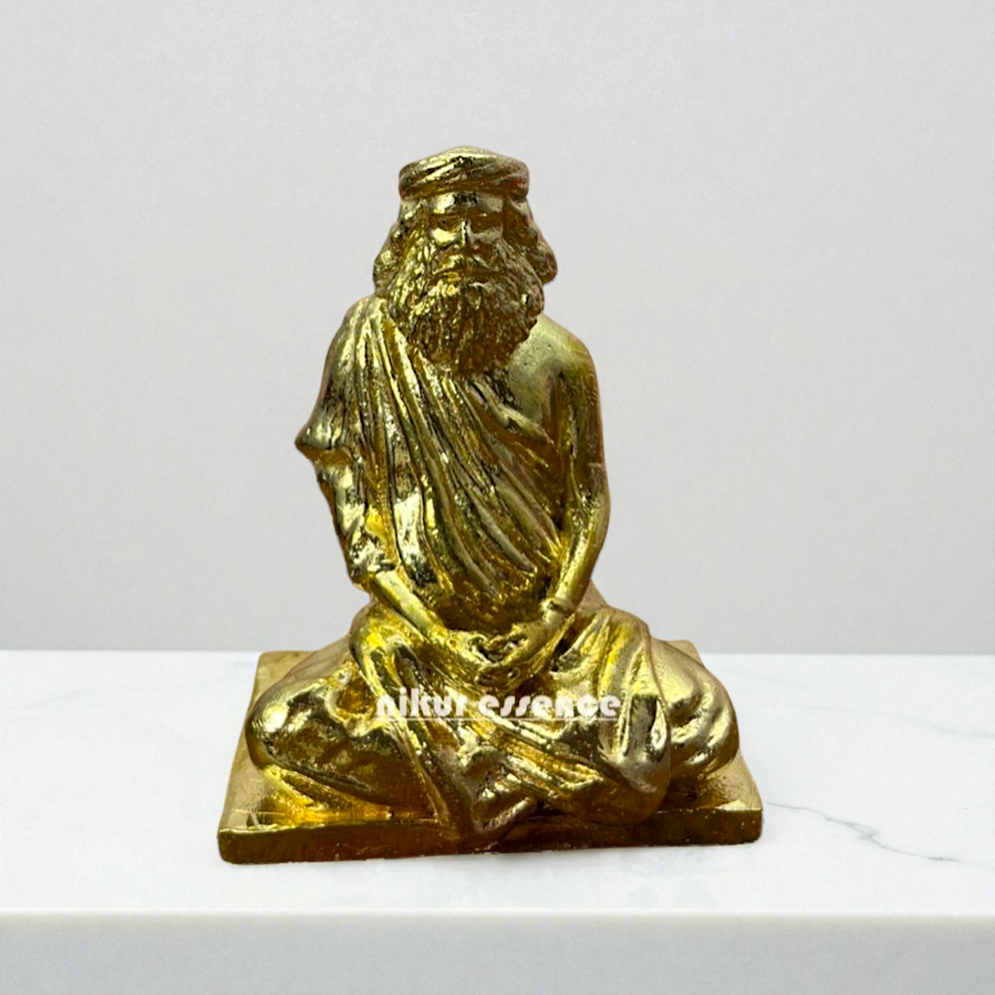 Sacred Adiyogi Sadguru Panchaloha Idol by Nikur Essence – Meditative Shiva Statue for Yoga Space Nikuressence