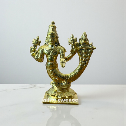 Shimshumara Panchaloha Idol by Nikur Essence – Handcrafted Celestial Form of Lord Vishnu in Sacred Five-Metal Alloy Nikuressence