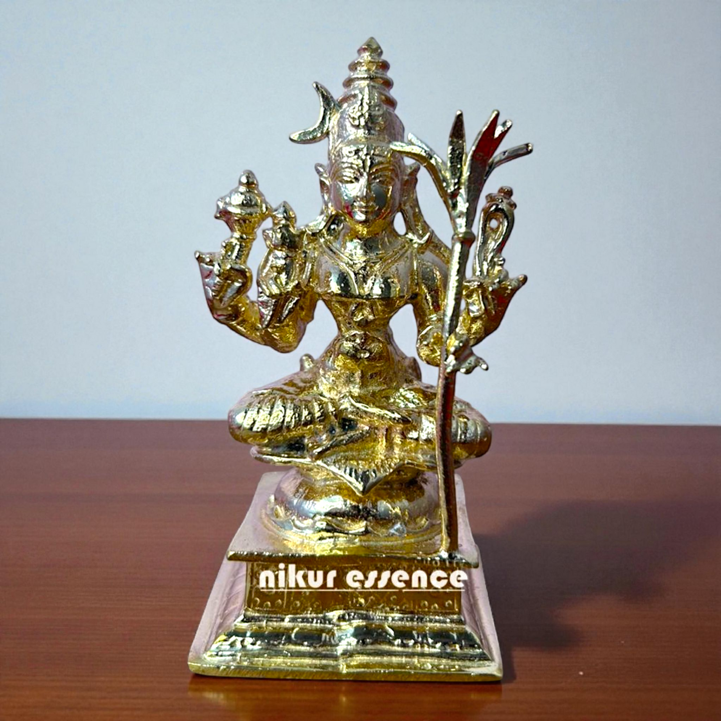 Divine Goddess Lalitha Devi Panchaloha Idol – Sacred Panchaloha Statue Nikuressence