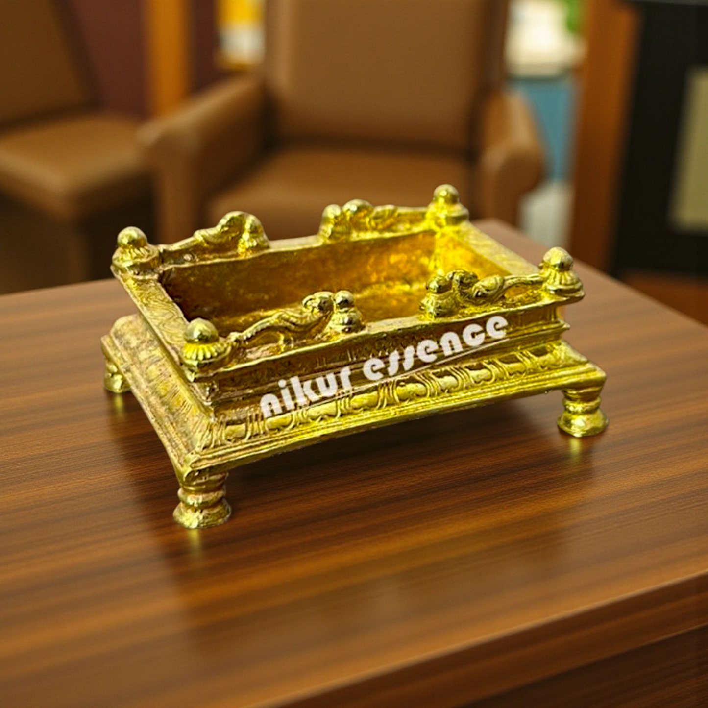 Divine Cradle Panchaloha Idol – Sacred Baby Krishna Cradle Symbol of Joy, Prosperity Nikuressence