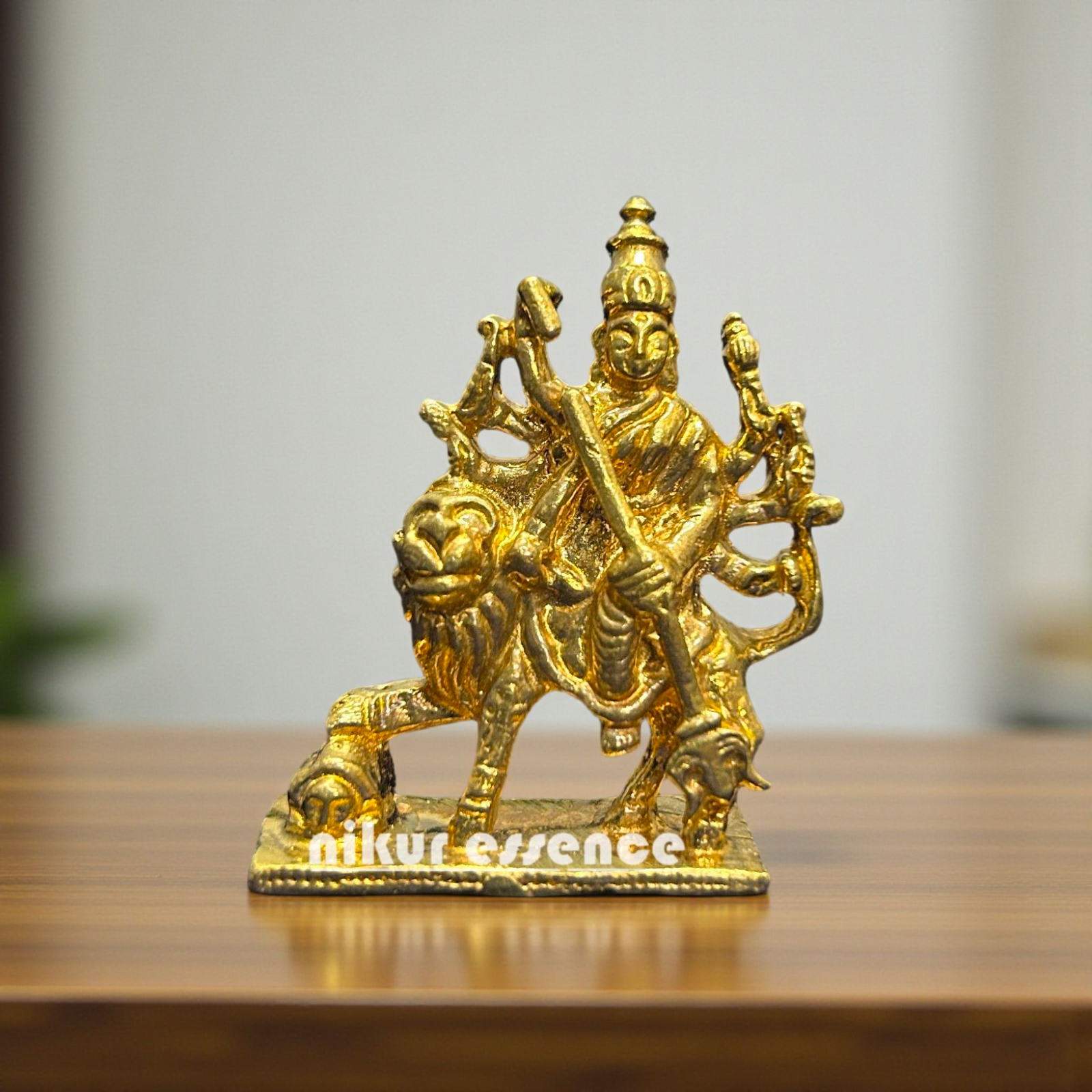 Durga Sherawali Maa Panchaloha Idol – Divine Goddess on Lion Symbol of Power, Courage, and Prosperity Nikuressence