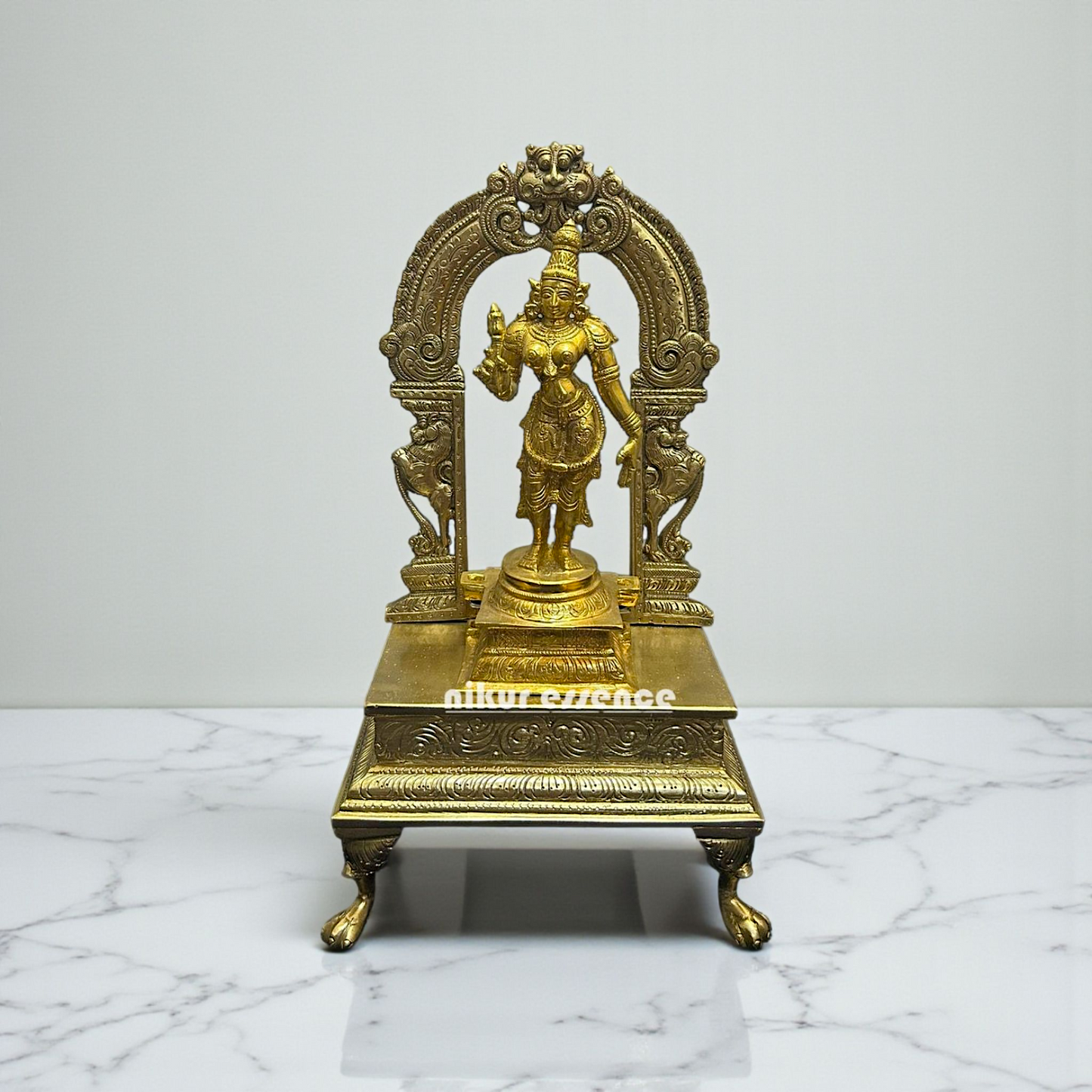 Nikur Essence Murugan Swamy Panchaloha Idol, Exquisite Handcrafted Hindu Deity Statue, Spiritual Home Decor Nikuressence