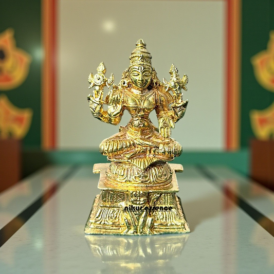 Divine Mookambika Panchaloha Idol by Nikur Essence – Handcrafted Sacred Goddess Statue Nikuressence