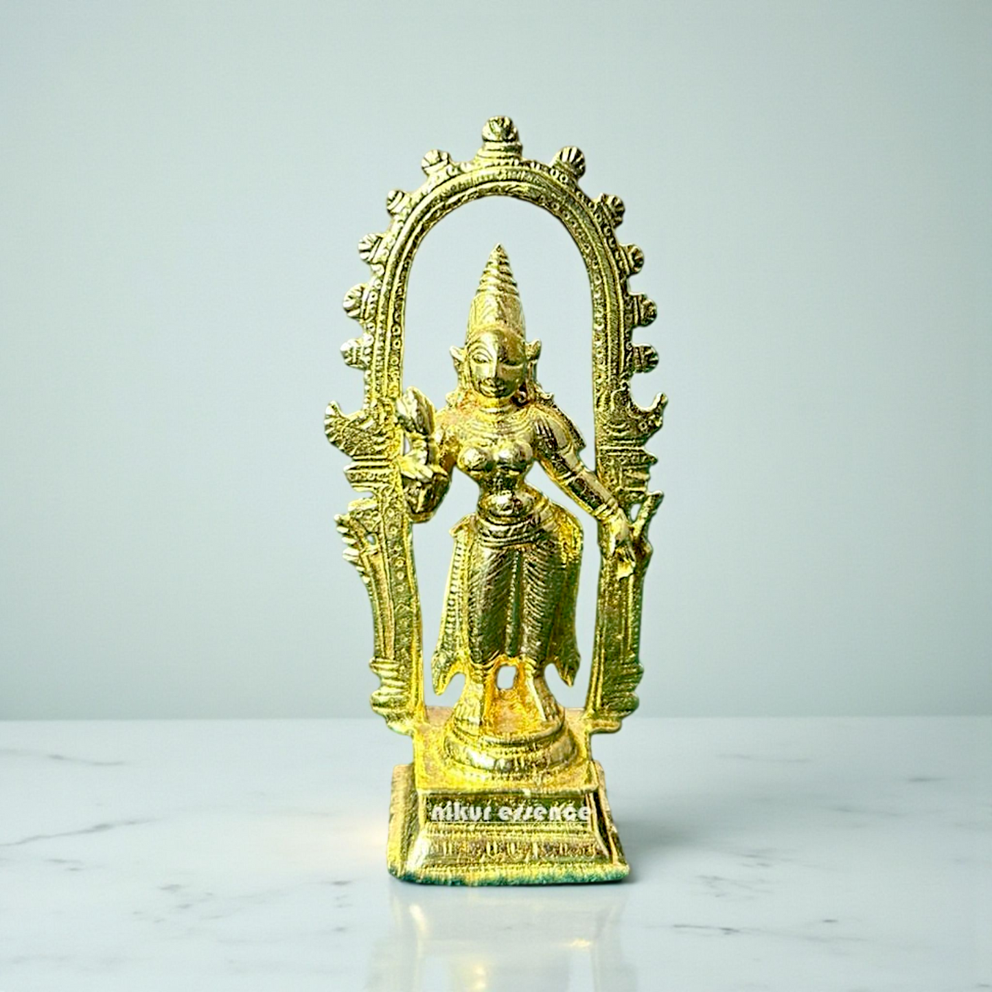 Divine Shivagami Panchaloha Idol by Nikur Essence – Handcrafted Sacred Goddess Statue Nikuressence