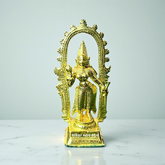 Divine Shivagami Panchaloha Idol by Nikur Essence – Handcrafted Sacred Goddess Statue Nikuressence