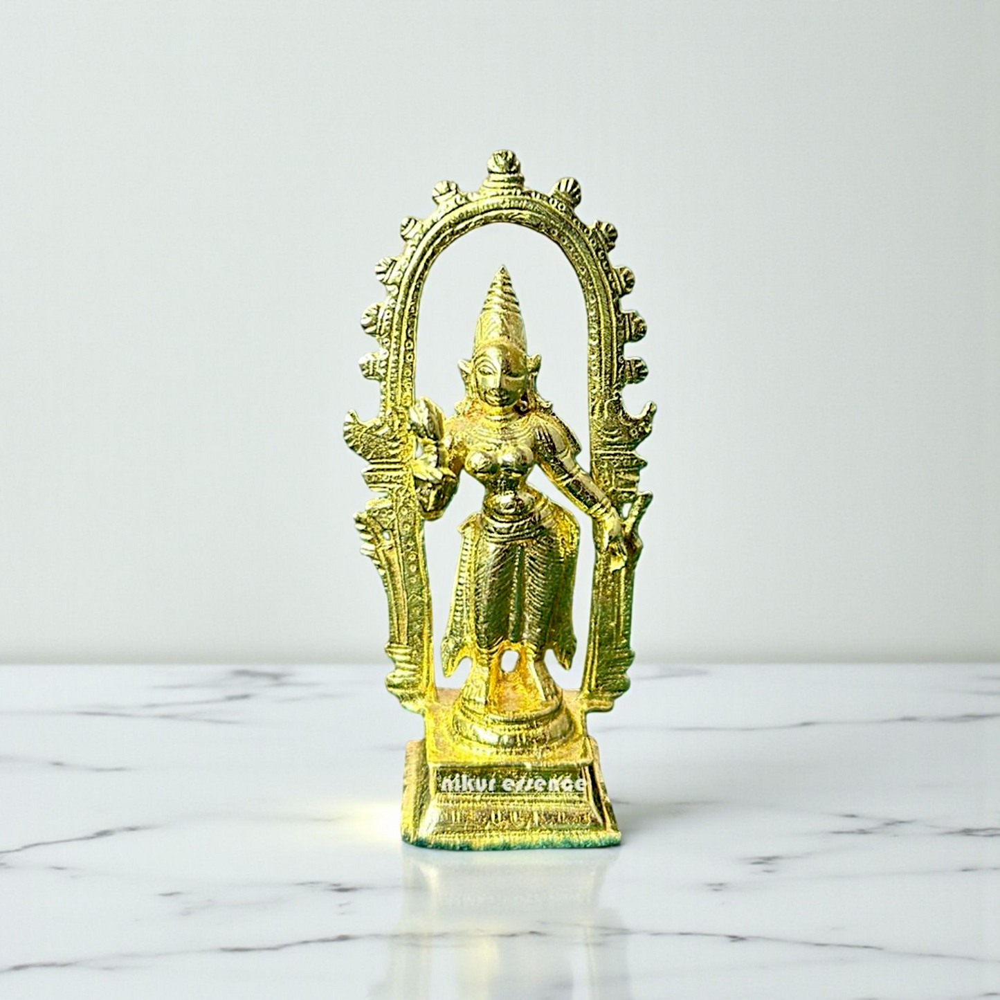 Divine Shivagami Panchaloha Idol by Nikur Essence – Handcrafted Sacred Goddess Statue Nikuressence