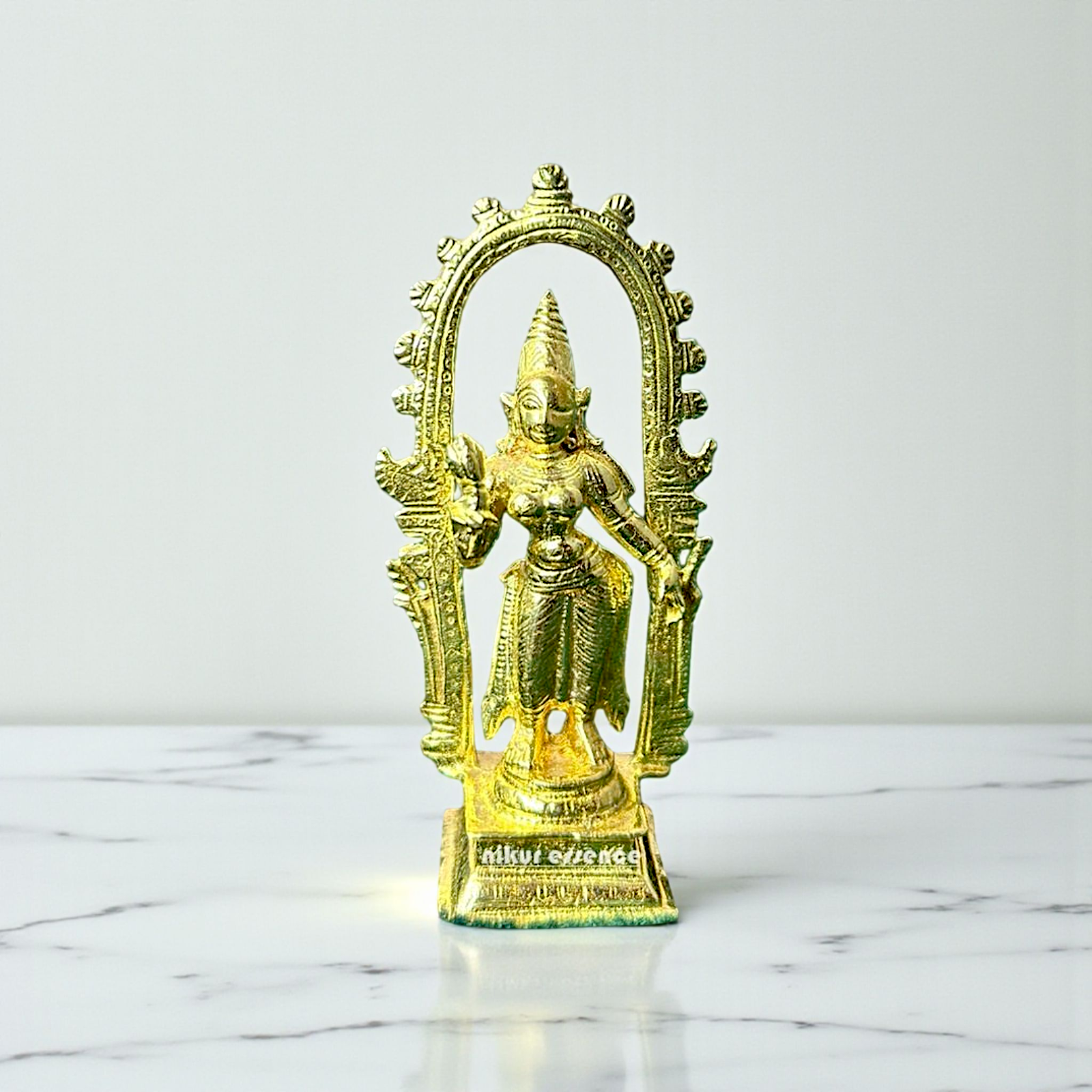 Divine Shivagami Panchaloha Idol by Nikur Essence – Handcrafted Sacred Goddess Statue Nikuressence