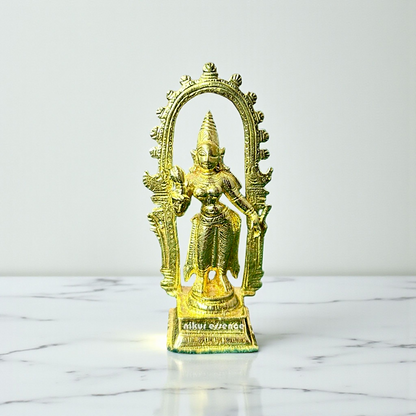 Divine Shivagami Panchaloha Idol by Nikur Essence – Handcrafted Sacred Goddess Statue Nikuressence
