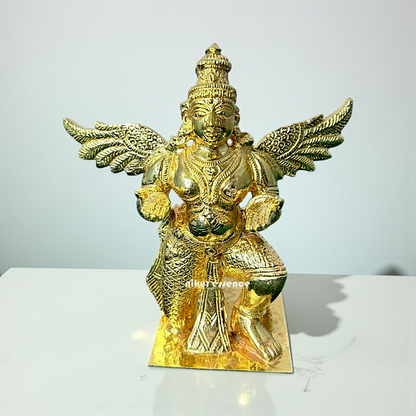 Garuda Vahan Panchaloha Idol by Nikur Essence – Handcrafted Sacred Metal Statue Symbolizing Devotion, Power Nikuressence