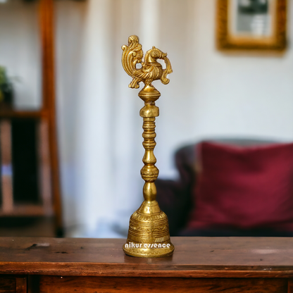 Buy peacock Bell brass - 10 Inches Nikuressence