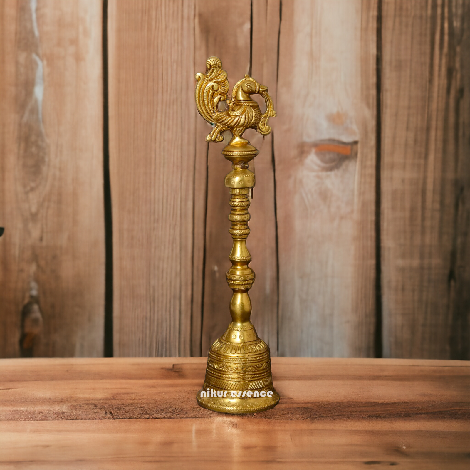 Buy peacock Bell brass - 10 Inches Nikuressence