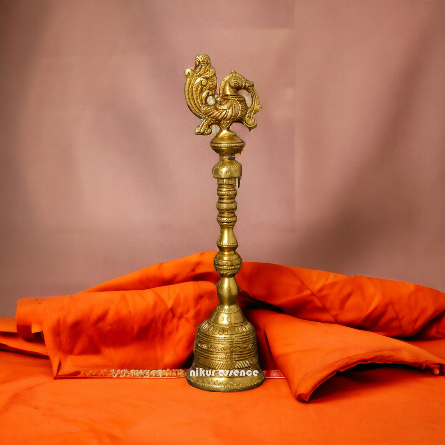 Buy peacock Bell brass - 10 Inches Nikuressence