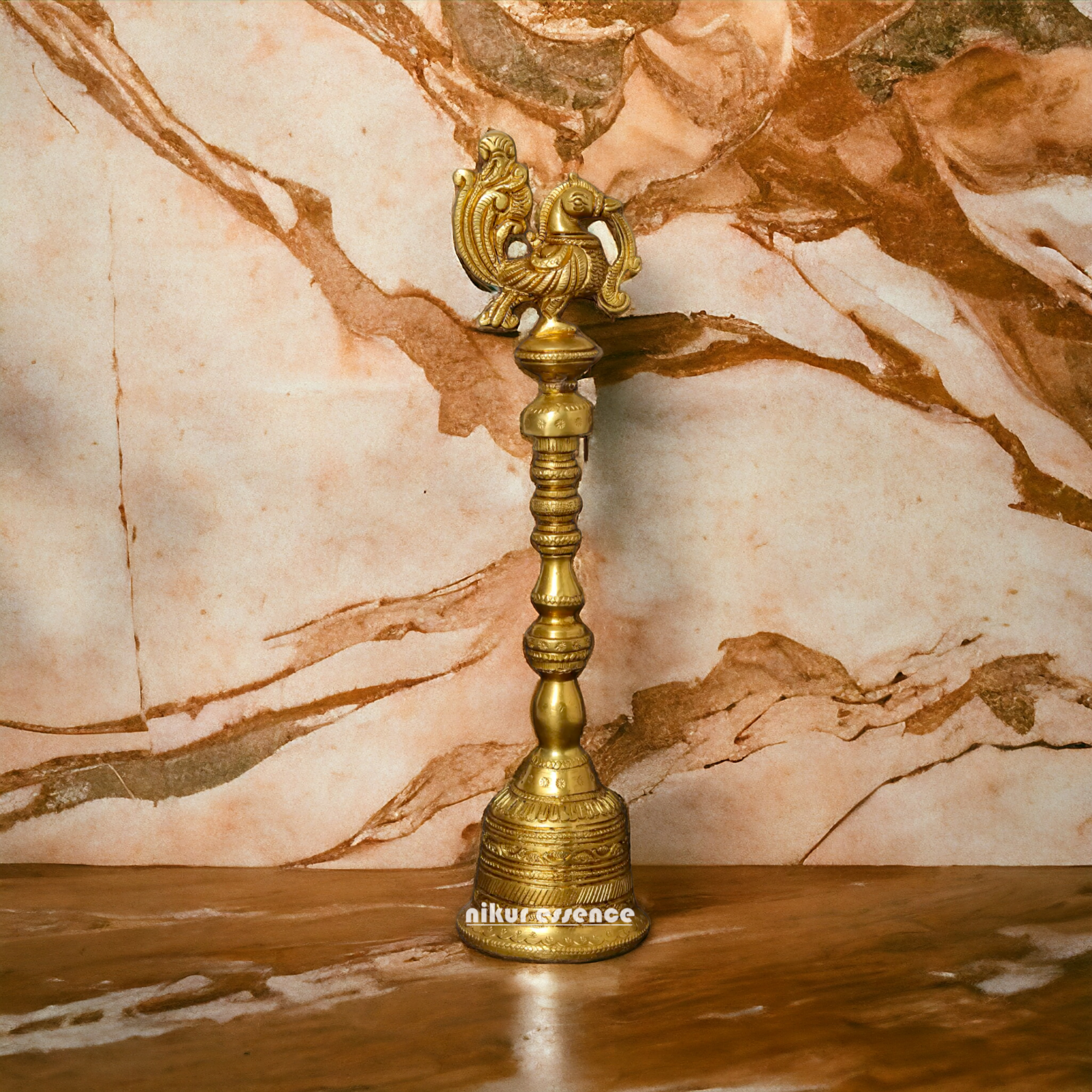 Buy peacock Bell brass - 10 Inches Nikuressence