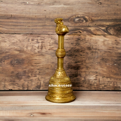Pure Brass Nandi Bell - 6 Inches Nikuressence
