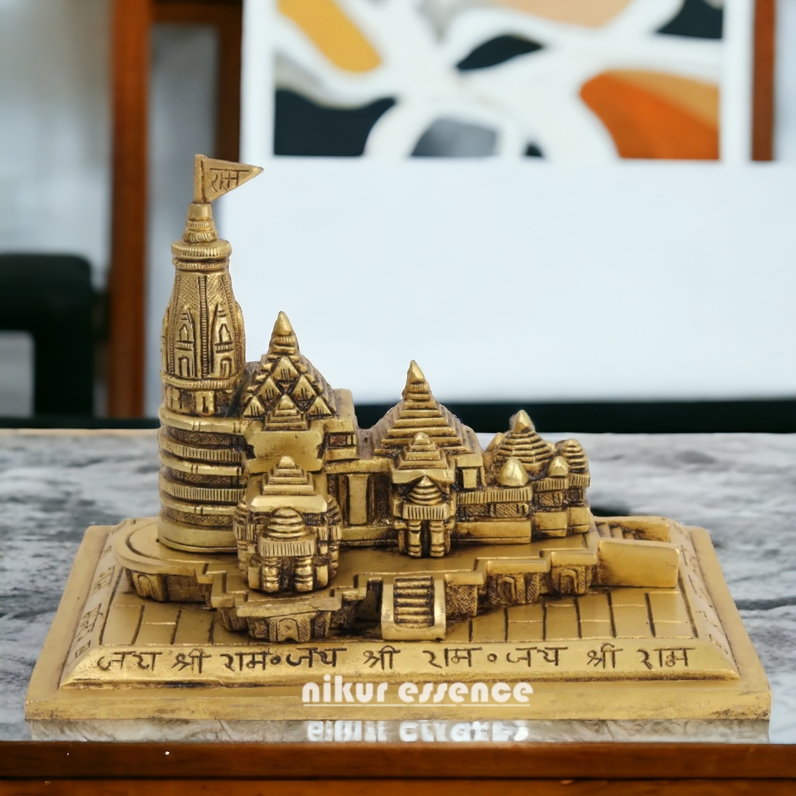 Buy Ayodhya Ram Mandir Temple Solid Brass idol - 8 Inches Nikuressence