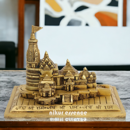 Buy Ayodhya Ram Mandir Temple Solid Brass idol - 8 Inches Nikuressence