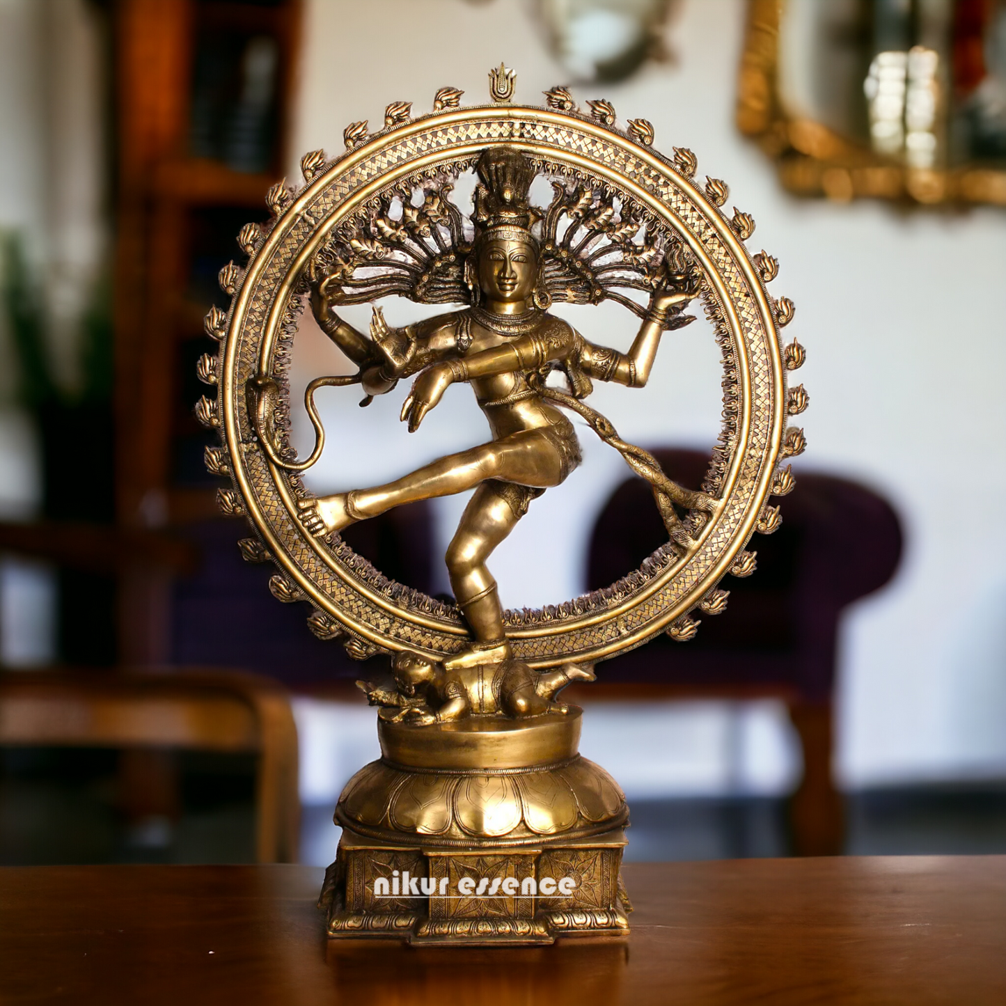 Big Shiva Nataraja Dance Brass idol - 54 Inches Nikuressence