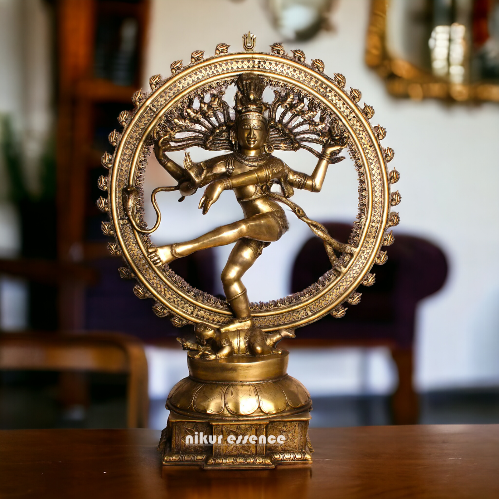 Big Shiva Nataraja Dance Brass idol - 54 Inches Nikuressence