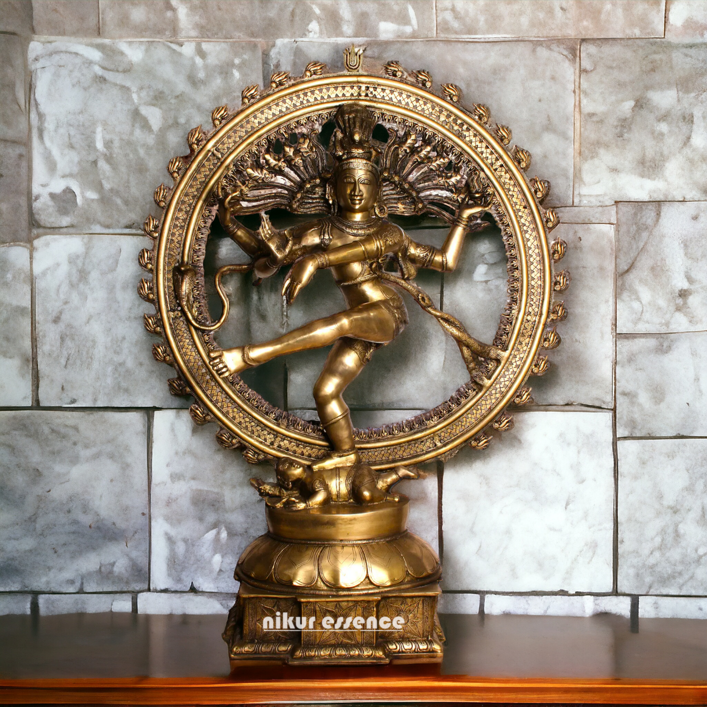 Big Shiva Nataraja Dance Brass idol - 54 Inches Nikuressence