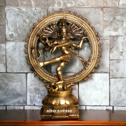 Big Shiva Nataraja Dance Brass idol - 54 Inches Nikuressence