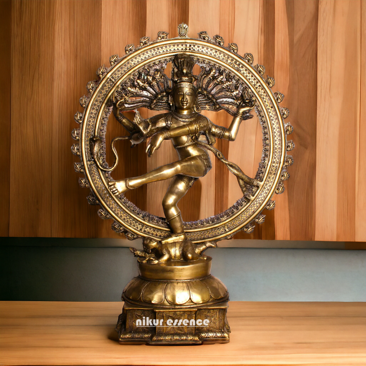 Big Shiva Nataraja Dance Brass idol - 54 Inches Nikuressence