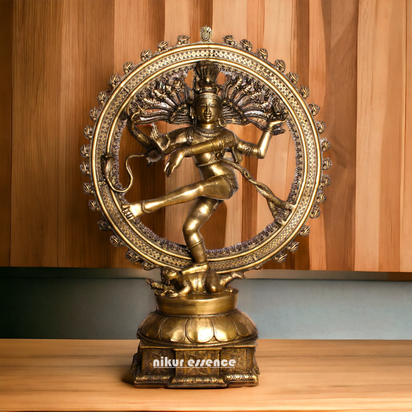 Big Shiva Nataraja Dance Brass idol - 54 Inches Nikuressence