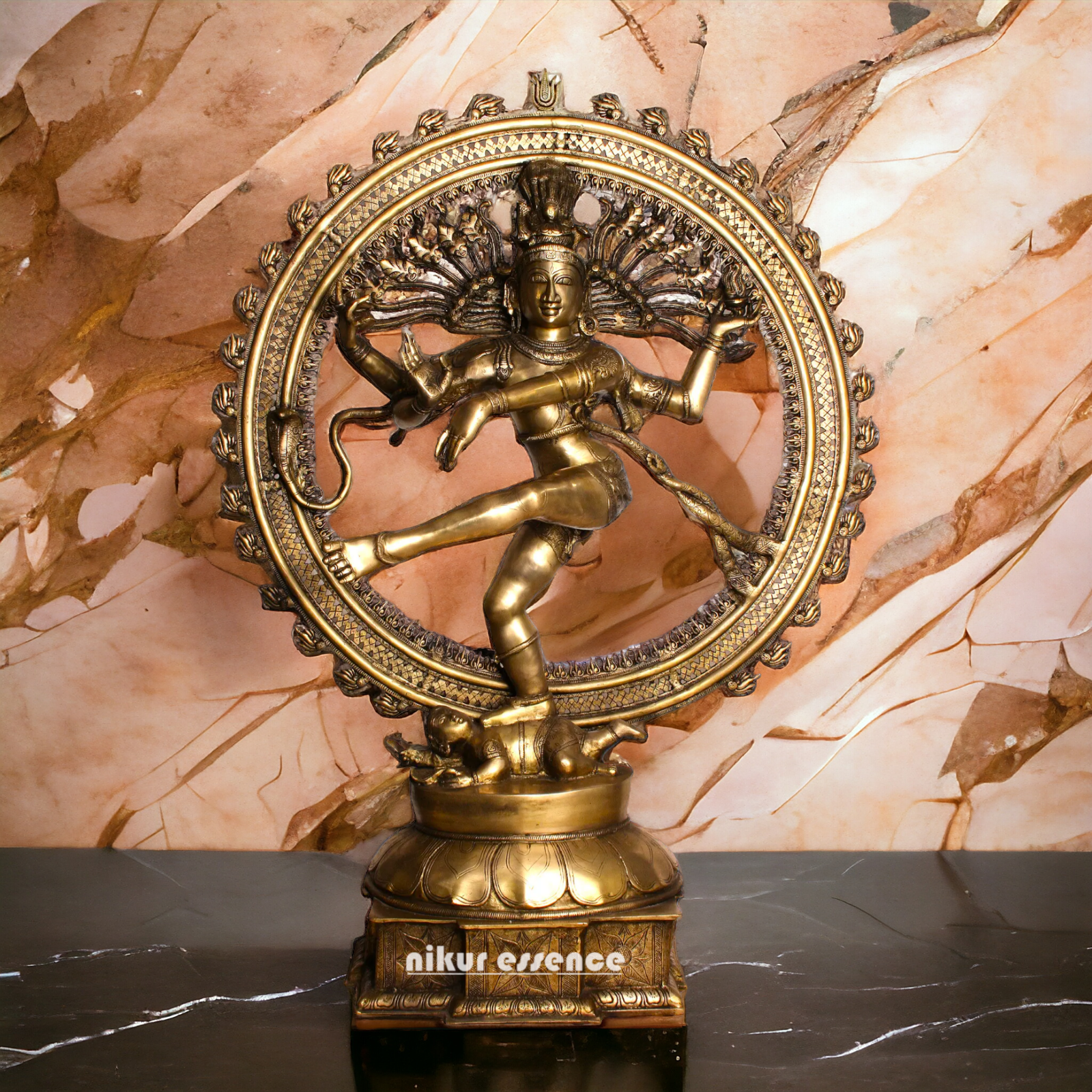 Big Shiva Nataraja Dance Brass idol - 54 Inches Nikuressence